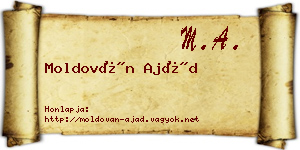 Moldován Ajád névjegykártya